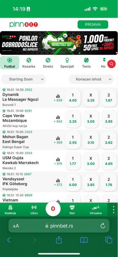 PinnBet Sportska Kladionica